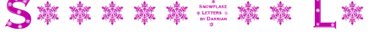 Snowflake Letters